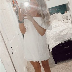 white summer dress